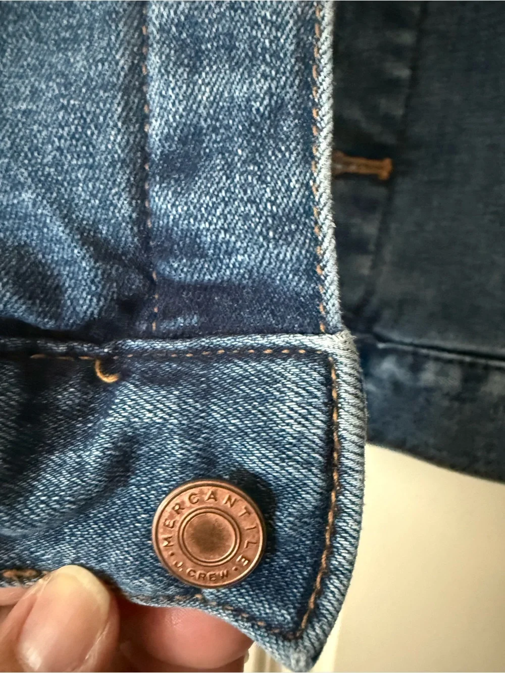 J Crew Mercantile Women's Blue Denim Jacket size  Large